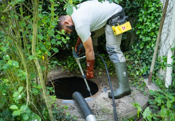 Nettoyage haute pression cuve assainissement